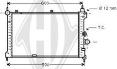 Diederichs DCM2584 - Радиатор, охлаждение двигателя autospares.lv