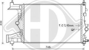 Diederichs DCM2695 - Радиатор, охлаждение двигателя autospares.lv