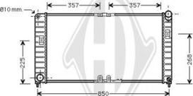 Diederichs DCM2649 - Радиатор, охлаждение двигателя autospares.lv