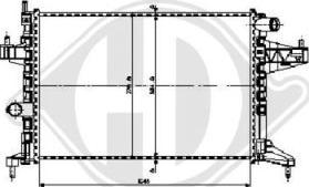 Diederichs DCM2643 - Радиатор, охлаждение двигателя autospares.lv