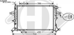 Diederichs DCM2647 - Радиатор, охлаждение двигателя autospares.lv