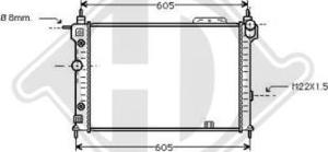 Diederichs DCM2600 - Радиатор, охлаждение двигателя autospares.lv