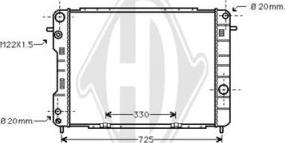 Diederichs DCM2619 - Радиатор, охлаждение двигателя autospares.lv