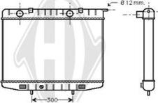 Diederichs DCM2610 - Радиатор, охлаждение двигателя autospares.lv