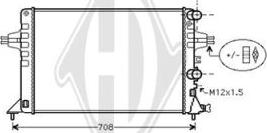 Diederichs DCM2680 - Радиатор, охлаждение двигателя autospares.lv