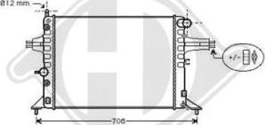 Diederichs DCM2633 - Радиатор, охлаждение двигателя autospares.lv