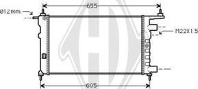 Diederichs DCM2629 - Радиатор, охлаждение двигателя autospares.lv