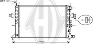 Diederichs DCM2626 - Радиатор, охлаждение двигателя autospares.lv