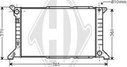 Diederichs DCM2049 - Радиатор, охлаждение двигателя autospares.lv