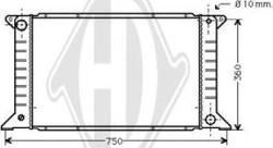 Diederichs DCM2040 - Радиатор, охлаждение двигателя autospares.lv