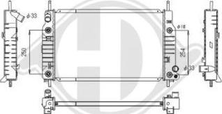 Diederichs DCM2057 - Радиатор, охлаждение двигателя autospares.lv