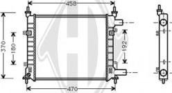 Diederichs DCM2060 - Радиатор, охлаждение двигателя autospares.lv