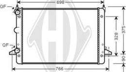 Diederichs DCM2088 - Радиатор, охлаждение двигателя autospares.lv