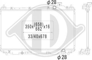 Diederichs DCM2159 - Радиатор, охлаждение двигателя autospares.lv