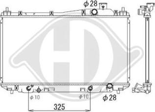 Diederichs DCM2160 - Радиатор, охлаждение двигателя autospares.lv