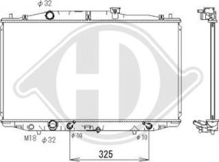 Diederichs DCM2180 - Радиатор, охлаждение двигателя autospares.lv