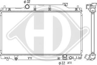 Diederichs DCM2170 - Радиатор, охлаждение двигателя autospares.lv