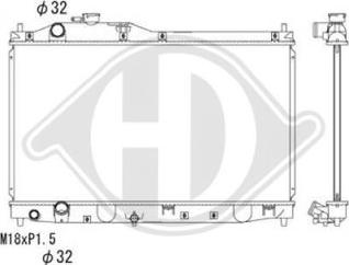 Diederichs DCM2173 - Радиатор, охлаждение двигателя autospares.lv