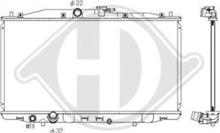 Diederichs DCM2172 - Радиатор, охлаждение двигателя autospares.lv