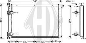 Diederichs DCM2895 - Радиатор, охлаждение двигателя autospares.lv