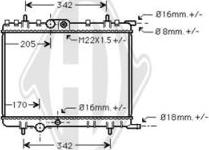 Diederichs DCM2809 - Радиатор, охлаждение двигателя autospares.lv