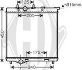 Diederichs DCM2808 - Радиатор, охлаждение двигателя autospares.lv