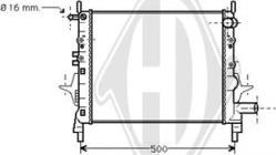 Diederichs DCM2888 - Радиатор, охлаждение двигателя autospares.lv