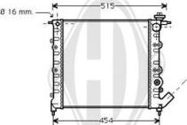 Diederichs DCM2833 - Радиатор, охлаждение двигателя autospares.lv