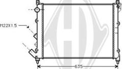 Diederichs DCM2876 - Радиатор, охлаждение двигателя autospares.lv