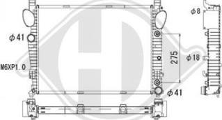 Diederichs DCM2393 - Радиатор, охлаждение двигателя autospares.lv