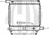 Diederichs DCM2357 - Радиатор, охлаждение двигателя autospares.lv