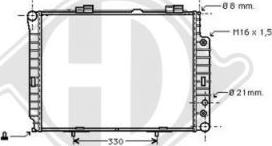 Diederichs DCM2361 - Радиатор, охлаждение двигателя autospares.lv