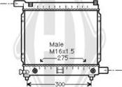 Diederichs DCM2314 - Радиатор, охлаждение двигателя autospares.lv