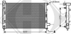 Diederichs DCM2384 - Радиатор, охлаждение двигателя autospares.lv