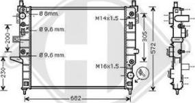 Diederichs DCM2382 - Радиатор, охлаждение двигателя autospares.lv