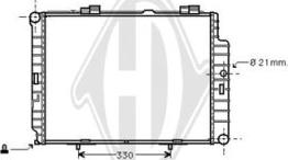 Diederichs DCM2387 - Радиатор, охлаждение двигателя autospares.lv