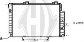 Diederichs DCM2373 - Радиатор, охлаждение двигателя autospares.lv