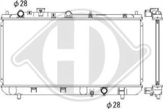 Diederichs DCM2245 - Радиатор, охлаждение двигателя autospares.lv