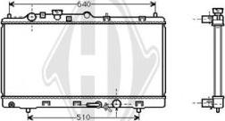 Diederichs DCM2246 - Радиатор, охлаждение двигателя autospares.lv