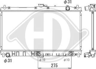 Diederichs DCM2242 - Радиатор, охлаждение двигателя autospares.lv