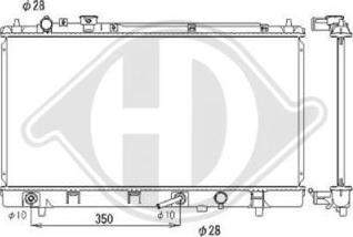 Diederichs DCM2255 - Радиатор, охлаждение двигателя autospares.lv