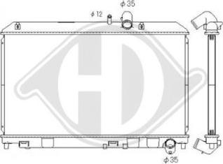 Diederichs DCM2257 - Радиатор, охлаждение двигателя autospares.lv