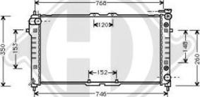 Diederichs DCM2215 - Радиатор, охлаждение двигателя autospares.lv