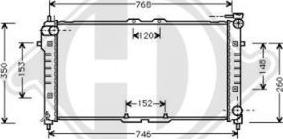 Diederichs DCM2213 - Радиатор, охлаждение двигателя autospares.lv