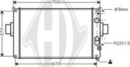 Diederichs DCM2286 - Радиатор, охлаждение двигателя autospares.lv