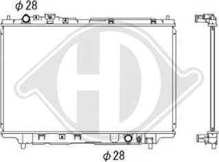 Diederichs DCM2236 - Радиатор, охлаждение двигателя autospares.lv