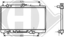 Diederichs DCM2233 - Радиатор, охлаждение двигателя autospares.lv