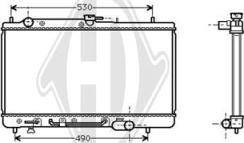 Diederichs DCM2225 - Радиатор, охлаждение двигателя autospares.lv