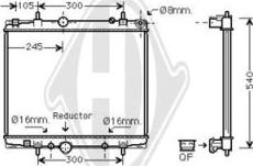 Diederichs DCM2799 - Радиатор, охлаждение двигателя autospares.lv