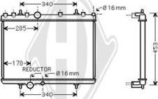 Diederichs DCM2794 - Радиатор, охлаждение двигателя autospares.lv